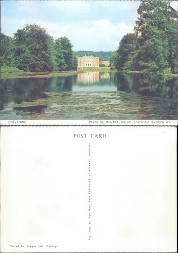 Postcard chevening house - chevening,