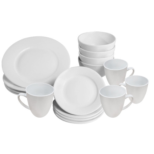 White dinner set piece - dinner, 16