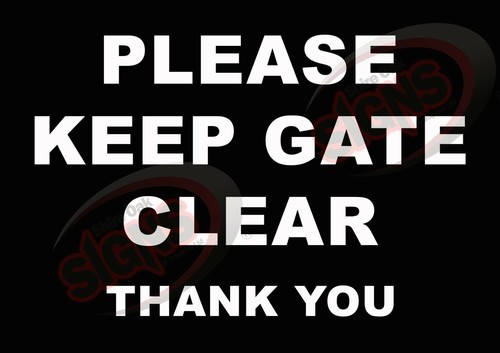 Please keep gate - please,