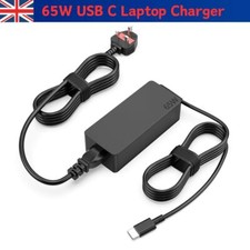 Type C Laptop Charger 65W - USB C for Apple Lenovo Samsung Acer NoteBook New UK