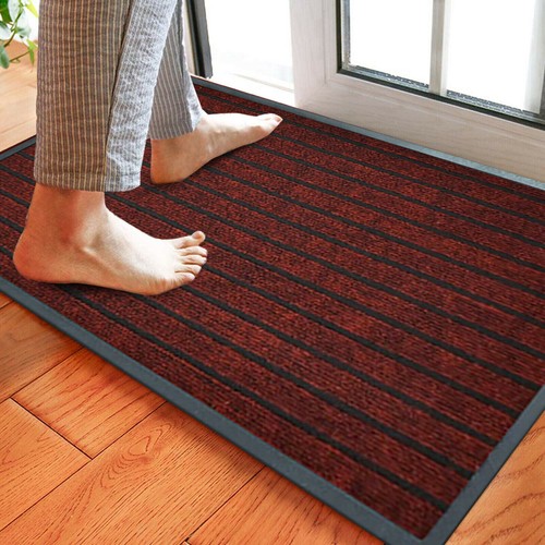Rubber backed door mat - backed,