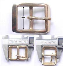 Solid Cast Brass Full Belt Buckle Rectangular 5 Sizes