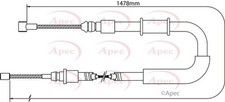 APEC Rear Brake Cable for Fiat