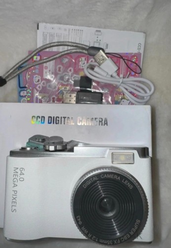 White digital camera 48mp - white,