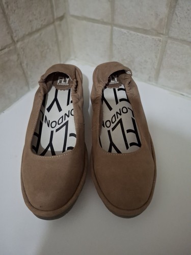Fly london wedge suede tan - wedge,