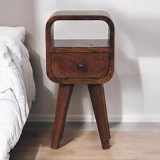 Chestnut Curve Bedside with