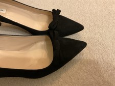 L.K. Bennett, Lulu Black Suede Shoes, Size 42, Excellent Condition