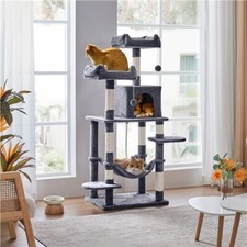 149cm H Cat Tree, Cat Tower for Indoors Cats w/Large Perch&Condos??Sisal Posts