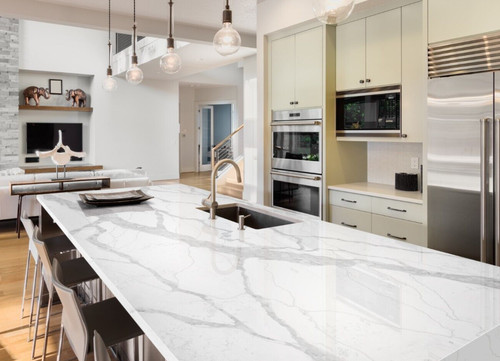 Statuario toran quartz kitchen - statuario,