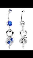 Love heart belly button - love,