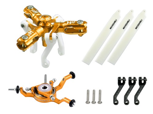 Microheli cnc triple blades - cnc,
