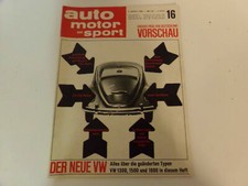Auto Motor Sport  1966 VW 1300