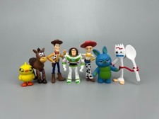 7Pcs Toy Story 4 Woody Lightyear Alien Forky Buzz Bunny Figure Cake Topper Gift