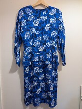 Maggy London Vintage 80s 100% Silk Dress Size 14