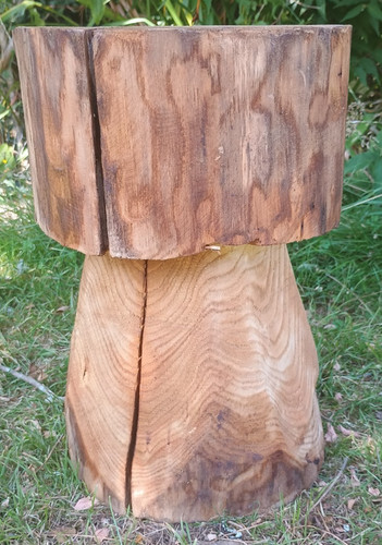Mushroom shaped garden stool