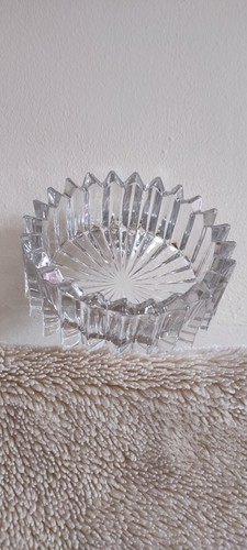 Vintage moulded glass clear - moulded,