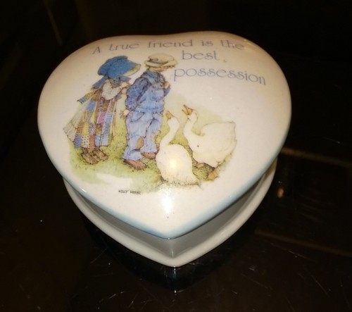 Holly hobbie stoneware trinket - hobbie,
