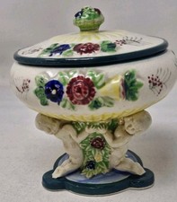 Maruhon Ware Cupid Lidded Sweet Dish 1920s
