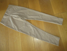 ladies yu & me brown pvc faux leather leggings, size M L