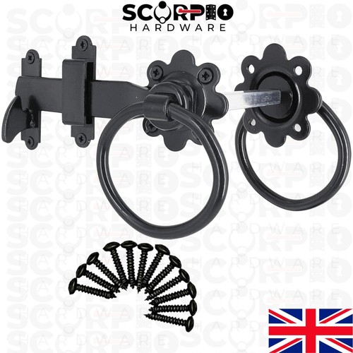 Plain cranked ring gate - plain, latch