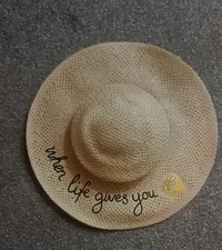 Women's Summer Straw Hat by H&M Oversized. Excellent Condition