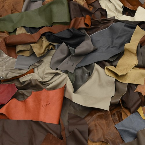Upholstery leather scrap lb - leather,