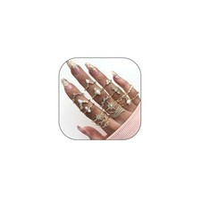 Boho Vintage Knuckle Rings Set