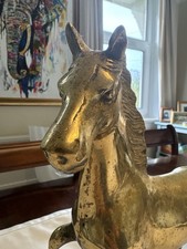  Vintage Solid Brass Horse
