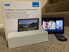 August DA900D 9" HD Portable Digital TV Freeview Media Player HDMI USB VGC Boxed