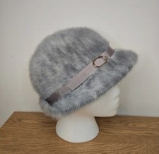 Vintage 90's Kangol Cascade Bucket Hat Angora Fur Blend One Size