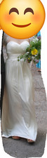 Stunning Charlotte Balbier cream ivory wedding dress size 8/10