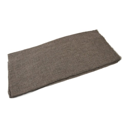 Brown cashmere shawl handmade - brown,