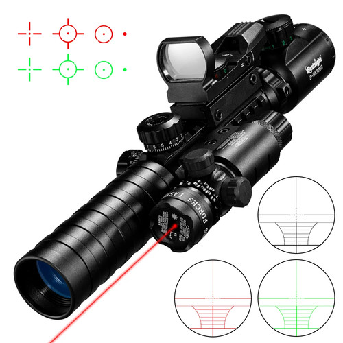 Combo hunting scope red - in,