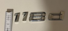 118d Genuine CHROME REAR BOOT LID TRUNK BADGE EMBLEM LETTERING BMW 1 SERIES