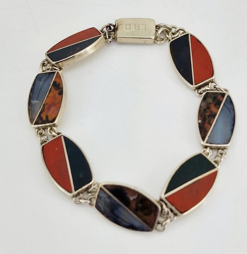 Antique silver scottish agate - silver,
