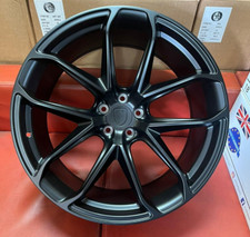 22" TURBO GT STYLE ALLOY WHEELS TO FIT PORSCHE CAYENNE SATIN BLACK