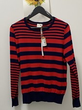 Lauren Taylor Red navy blue Jumper Size M/L