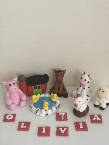 Farm animals cow horse sheep