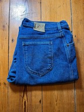 Ladies Lee blue tapered jeans 34w 32l (18)