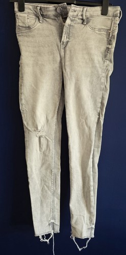 Ladies pale grey acid wash - pale,