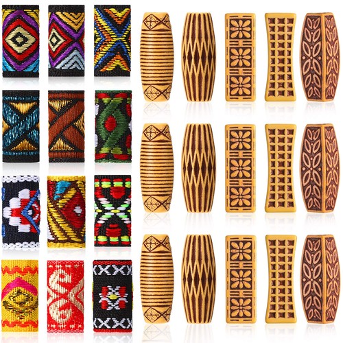 Pcs wooden fabric dreadlock - pcs,