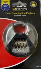Sterling High Security 4-Dial Combination Lock Padlock - 70mm