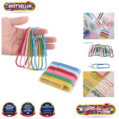 Large colored paper clips - 30,