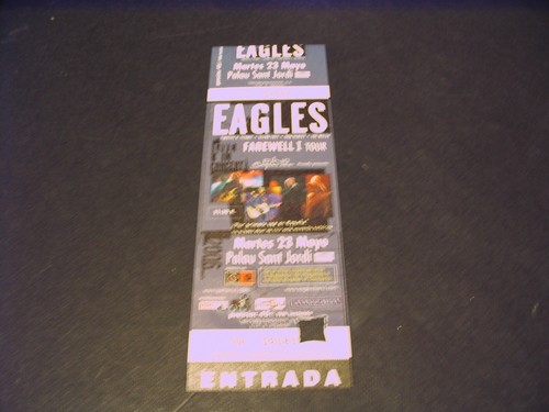Eagles ticket barcelona 2006 - ticket,