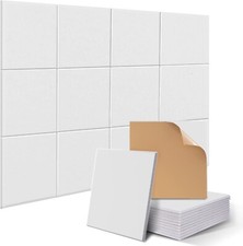12 x White Square Acoustic