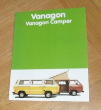 Volkswagen VW Vanagon & Vanagon Camper Brochure 1981