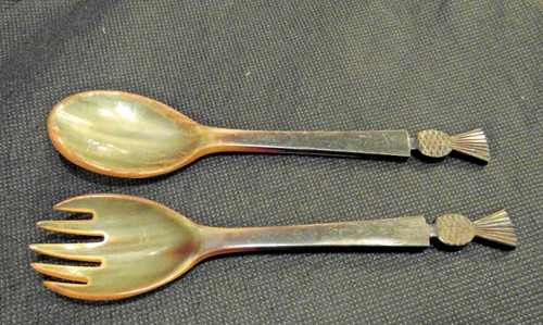 Scottish horn spoon - horn, fork