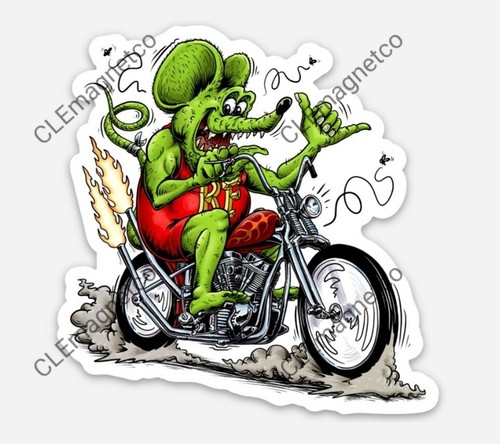 Magnet rat fink motorcycle - fink,