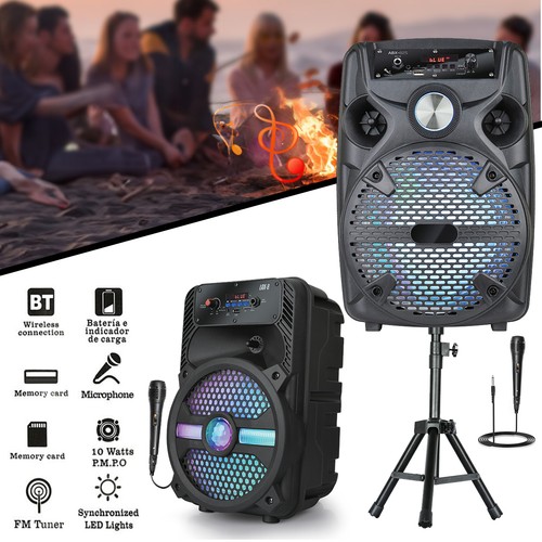 Portable bluetooth karaoke - 8",