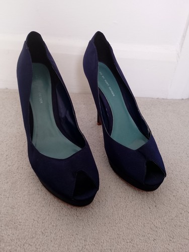 Kurt geiger navy satin - kurt,